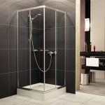 Radaway Projecta szögletes zuhanykabin átlátszó üveggel 90x90